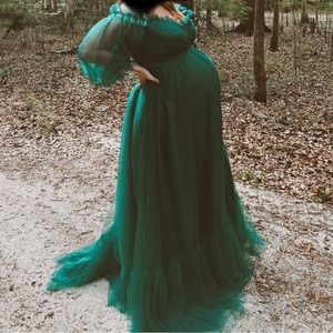 Maternity gown worn once.